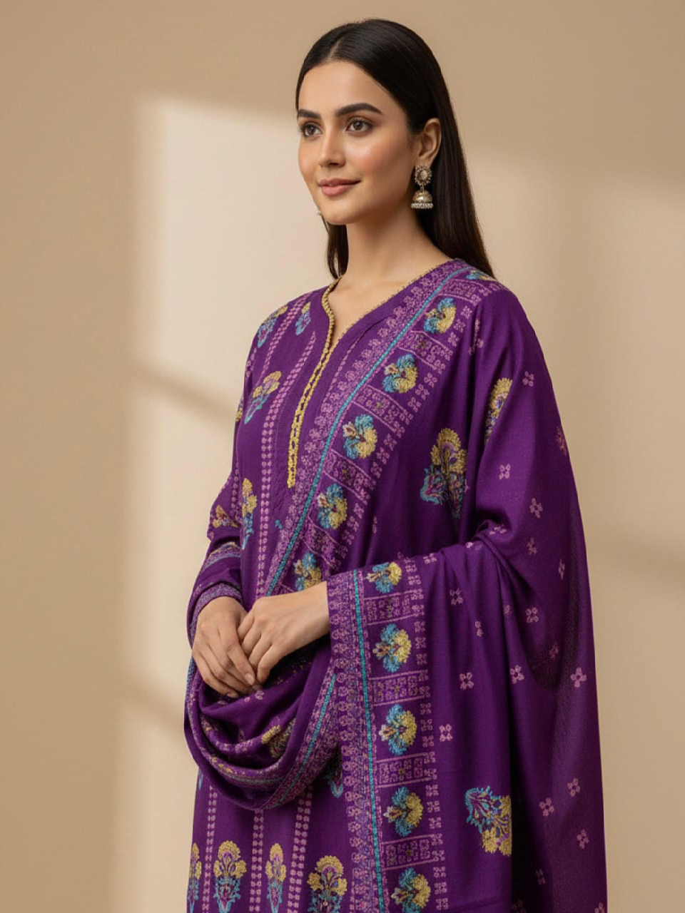 3PC Linen Set – Screen Print