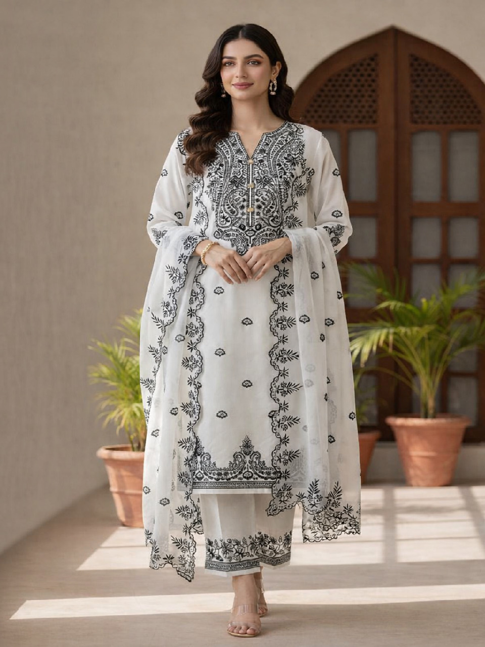 Cross Unstitch Luxury Emb Lawn 3PC – Summer Edition