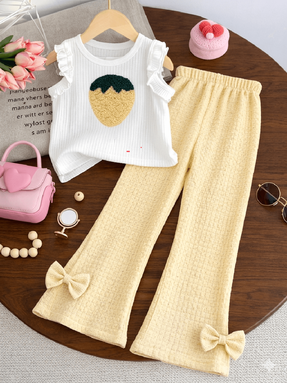 Abiha Styra – Kids Sweet Strawberry Shirt & Trouser