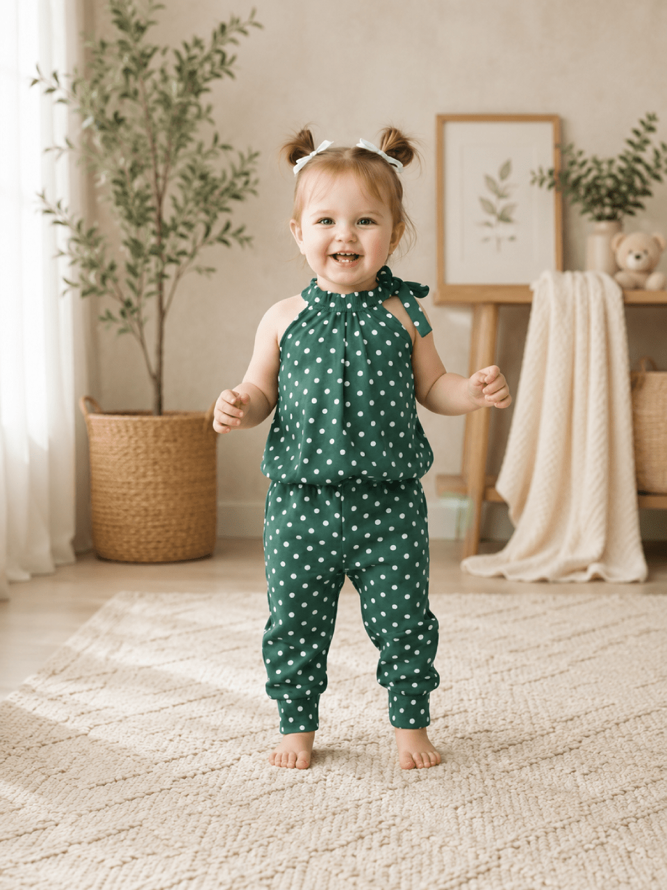 Abiha Styra Cute Polka Dot Summer Wear for Kids