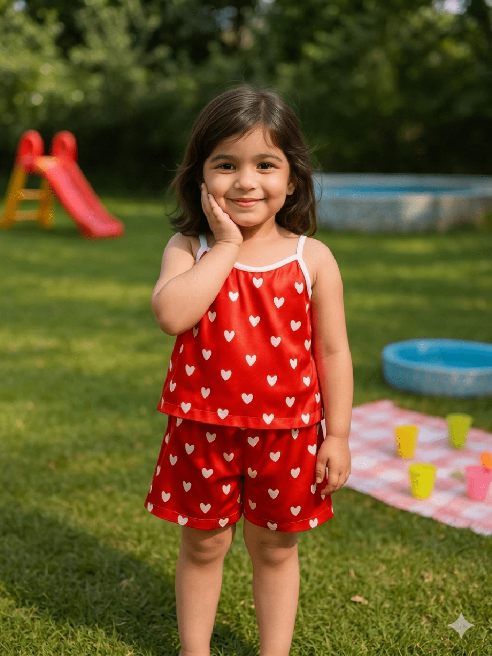 Abiha Styra Kids Wear Love Glow Summer Set Soft & Comfortable