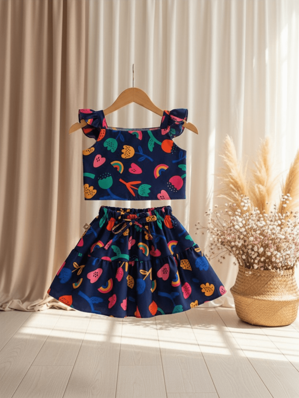 Abiha Styra Rainbow Bloom Skirt