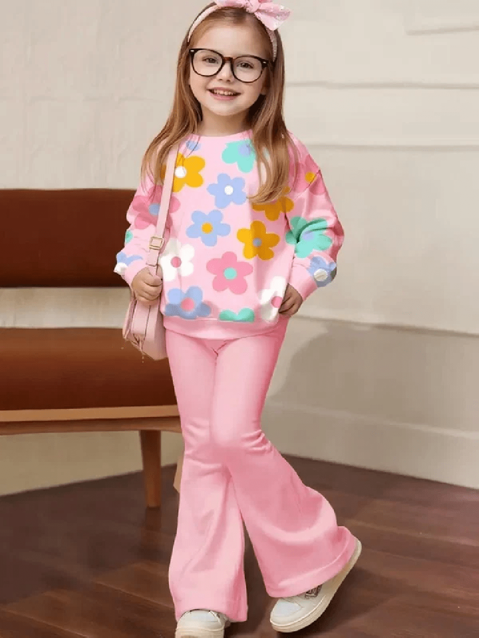 Colorful Flower Fleece 2-Piece Set | Winter Wear | 1–10 Years
