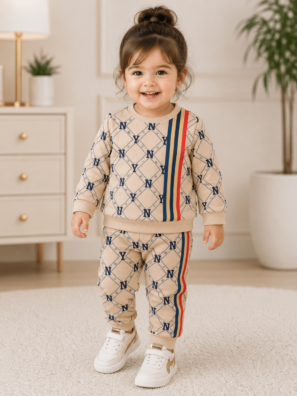 Kids Luxury Look - Allover print Tracksuit | Winter Wear | 1–10 Years