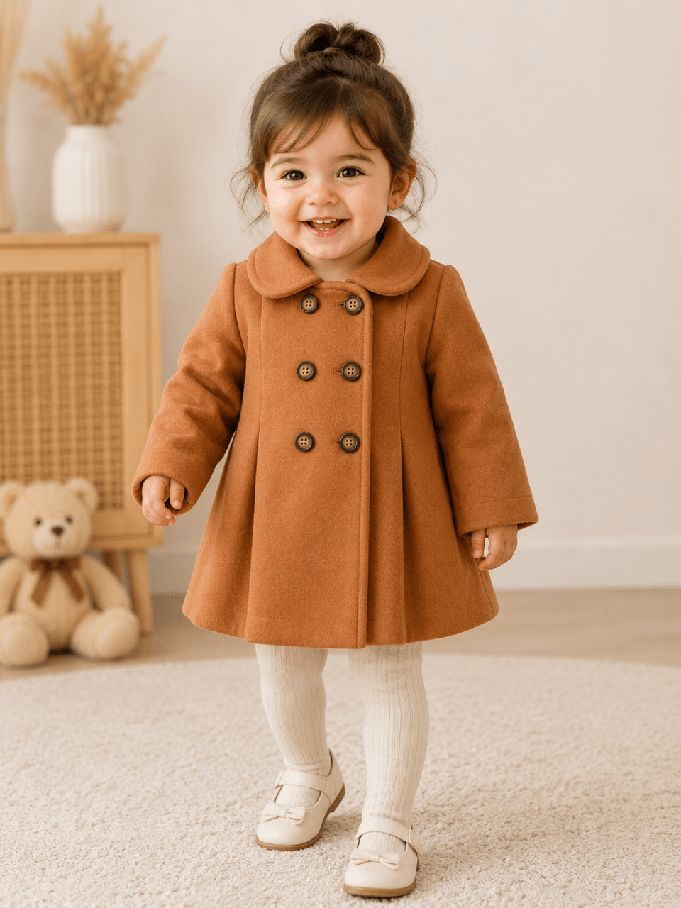 Royal Camel Fleece Coat | Winter Wear | 1–10 Years